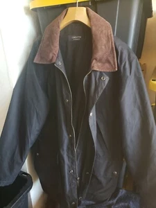 Claiborne Outerwear Poly & Nylon Mens,Size Large, black coat with hoodie. - Picture 1 of 12