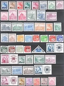 Stamp Germany Bohemia Czech Mi 020-142 Dienst 1-24 Porto 1-15 WWII Reich Era MNH - Picture 1 of 4
