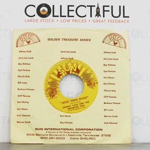 JOHNNY CASH - WIDE OPEN ROAD - SUN #58 - TREASURE *EX* 7" SINGLE 🔥 - Imagen 1 de 2