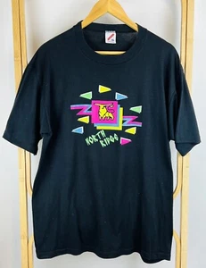 Vintage T-Shirt Jerzees USA North Ridge LA? 1990's Size XL Black Russell Unisex - Bild 1 von 8