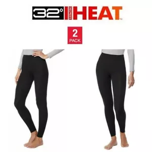 32 Degrees Heat Women's 2-Pack Base Layer Pants - Picture 1 of 7