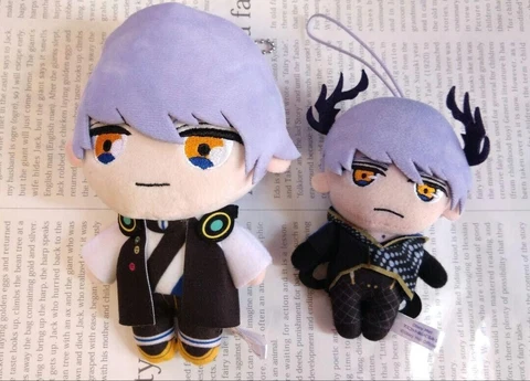 USED SEGA × namco Obey me! Leviathan Plush doll Mascot Set of 2 From Japan Cover