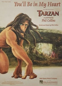 You'll Be In My Heart Phil Collins From Tarzan Piano Vocal Sheet Music Song - Picture 1 of 3