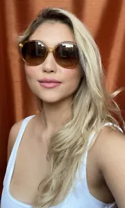 New GUCCI GG 3697/S J1BUP 56mm Brown Clear Oversized Women's Sunglasses - Imagen 1 de 9