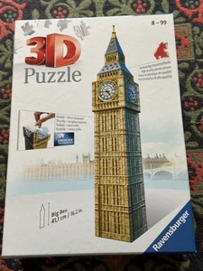 Rompecabezas 3D Big Ben Ravensburger 16,2" de alto Easyclick 224 piezas 8 - 99 años nuevo en caja - Imagen 1 de 7