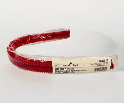 Pampered Chef Silicone Oven Rack Protectors Red 24” long New In original Plastic - Image 1 of 4