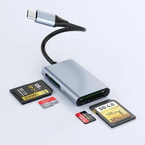USB C Dual SD TF UHS-II Card Reader for Micro SD SDXC SDHC MMC RS-MMC Cameras... - Afbeelding 1 van 8