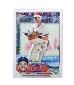 2023 Topps Holiday Trea Turner #H118 Short Print Santa Hat - Bild 1 von 1