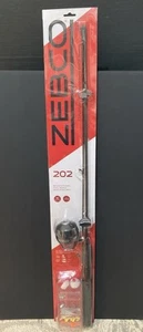 Zebco 202 Spincast Fishing Rod Reel Combo With 44 Piece Tackle Kit Red Black NEW - Picture 1 of 19