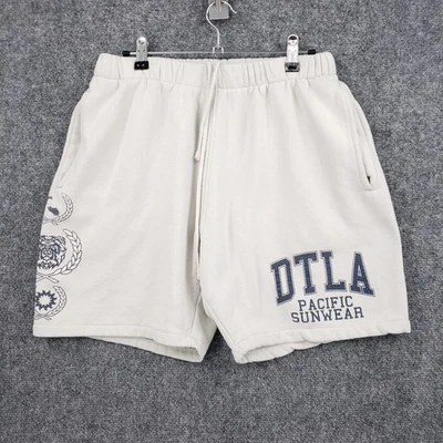 Pantalones Cortos PacSun Para Hombres M Medianos Beige Pacífico Prendas para el Sol DTLA Colegial Sudor Polar Foto 1 de 4