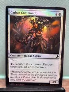 MTG TCG: Cathar Commando 15, Innistrad Remastered _ FOIL - Picture 1 of 1