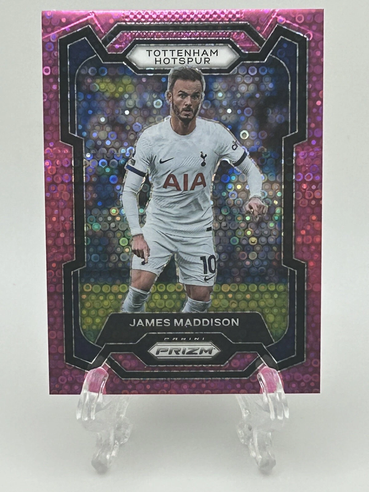 2023-24 Panini Prizm EPL /149 James Maddison Breakaway Pink #128 Tottenham