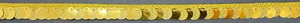 1/2" METALLIC ANTIQUE GOLD SEQUIN FABRIC FRINGE TRIM 10 YARDS - Picture 1 of 2