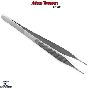Pinzas de aderezo de algodón médico dental quirúrgico dental Adson 15 cm - Imagen 1 de 5