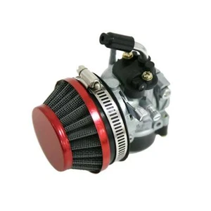 Carburador rojo compatible con piezas de bicicleta motorizada de 2 tiempos 49cc 60cc 66cc 80cc - Imagen 1 de 6