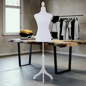 Maniquí Mujer Ajustable Torso Forma Vestido Expositor Ropa con Soporte Trípode - Imagen 1 de 9