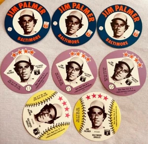 8 Jim Palmer Orioles 1976 1978 MSA discs Papa Gino's Tastee-Freez Towne Club NM+ - Picture 1 of 1