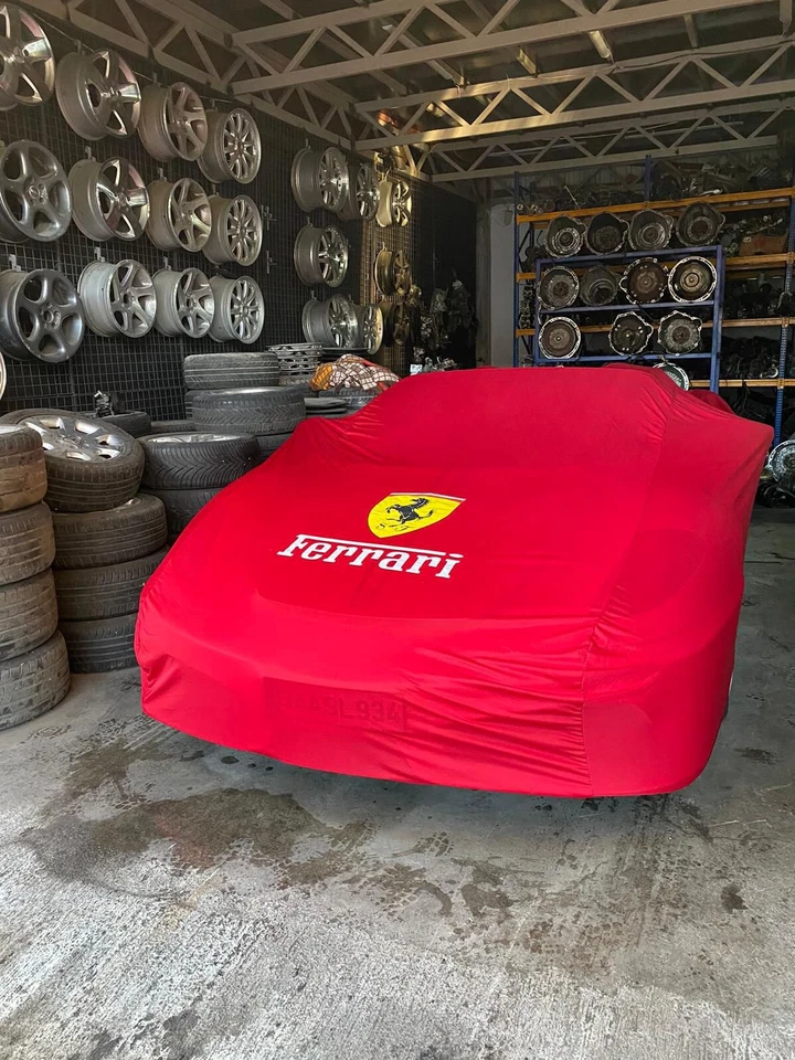 🔐 Cubierta de coche interior suave sin pelusa para todos los modelos Ferrari, ajuste a medida Foto 1 de 4