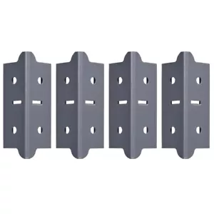4er-Pack grau Stahlpfostenkupplung außen: 4 Zoll H x 1,375 Zoll B x 1,375 Zoll D NEU - Bild 1 von 8
