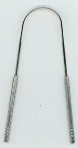 Raspador de lengua de acero inoxidable para cuidado oral dental herramienta limpiador de mal aliento - Imagen 1 de 2