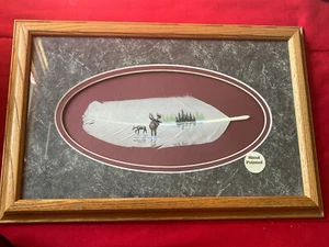 Hand Painted Feathers By Donald Kitsch Alaska - Picture 1 of 8