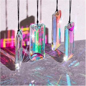 4 Pcs Crystal Sun Catcher Prisms, Sun Catchers Indoor Window, Rainbow Maker for - Picture 1 of 7