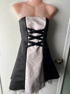 Jessica McClintock Vintage Gunne Sax Juniors Dress Size 1/2 Black/Pink &Tulle - Picture 1 of 11