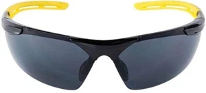  Gafas de Seguridad Gafas Gris Confort Marco Negro con Acento Amarillo Antiniebla y - Imagen 1 de 2