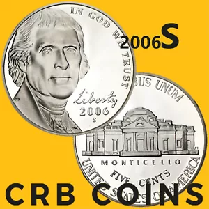 2006-S Proof Jefferson Nickel - (PR) KM#381 - N06S - Picture 1 of 4