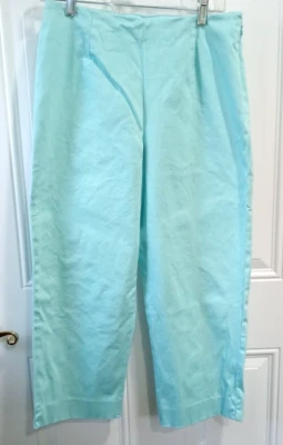 Pantalones cortos capri Pendleton para mujer 10 azul claro elásticos Foto 1 de 4