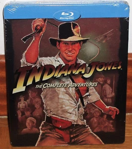 INDIANA JONES LAS AVENTURAS COMPLETAS 5 BLU-RAY NUEVO PRECINTADO STEELBOOK - Imagen 1 de 4