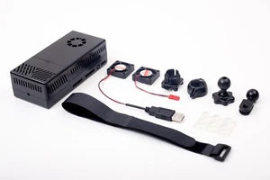 V2 Black Case Dual Fans for Stratux ADS-B Kit Fits AHRS Module and GPYes - Picture 1 of 7