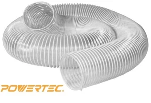 Powertec 70111 PVC Staubsammelschlauch (4 Zoll x 10 Fuß) flexible klare Sicht - Bild 1 von 7