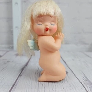 1970 Kamar Clone Baby Angel Doll With Wings Made Korea 4” Height Big Eyes - Picture 1 of 5
