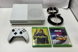 Xbox One S Model 1681 500GB w/2 Games Controller HDMI & Power Cable - Works - Picture 1 of 21