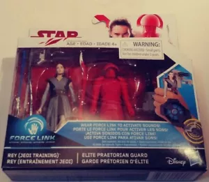 STAR WARS FORCE LINK 2 PACK REY (JEDI TRAINING) & ELITE PRAETORIAN GUARD - Picture 1 of 2