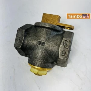 A.Y. McDonald Flat Head Black Iron Gas Plug Valve with Lockwing - Picture 1 of 5