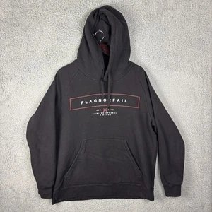 Flag Nor Fail Hoodie Men's XXL Black Graphic Print Kangaroo Pocket - Picture 1 of 15