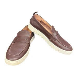 Vionic Uptown Leather Slip On Loafers Womens Brown Comfort Shoes 9 - Picture 1 of 6