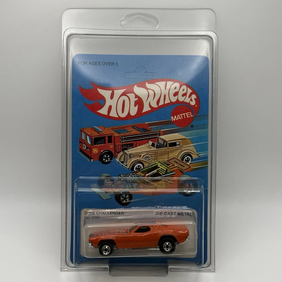 De colección 1982 Hot Wheels Dixie Challenger Mattel No. 3364 Diecast sin bandera NUEVO Foto 1 de 4