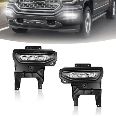 Luzes de neblina de LED lâmpada bomba para 2016-2018 GMC Sierra 1500 2019 Sierra 1500 Limited - Imagem 1 de 4