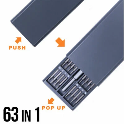 63 in 1 Magnetic Precision Screwdriver Set PC Mobile Phone Watch Repair Tool Kit - Image 1 of 4