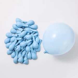 Baby Blue Balloons Macaron Light Blue Balloon 100Pcs 12Inch, Pastel Blue - Picture 1 of 3