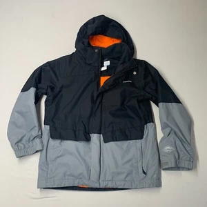 Columbia Kids Interchange Jacket S Black Gray Colorblock Full Zip Outdoor * - Picture 1 of 12