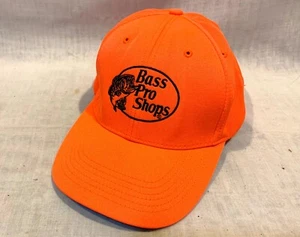Hunter Blaze Orange Bass Pro Shops Snapback Adjustable Cap Hat Fishing Hunting - Picture 1 of 3