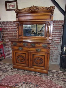 ANTIQUE OAK VICTORIAN BUFFET ORGINAL FINISH-SELLING OUT Make Offer - Picture 1 of 5
