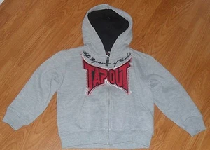 *CHAQUETA SUDADERA TAPOUT NIÑO TALLA 4 - 5 GRIS NEGRO CAPUCHA NUEVA CON ETIQUETAS - Imagen 1 de 3