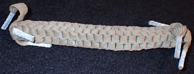 WWII Army USMC Boot Shoe Laces Art Work Woven Piece Trench-Art, Exceptional - Image 1 of 4