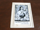 ORIGINAL  FRENCH WOVEN SILK RELIGIOUS POSTCARD - ST. THERESE.