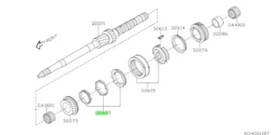 3rd Gear Synchronizer Set For: Subaru Impreza GRB GVB WRX STI 08-14 - Picture 1 of 1